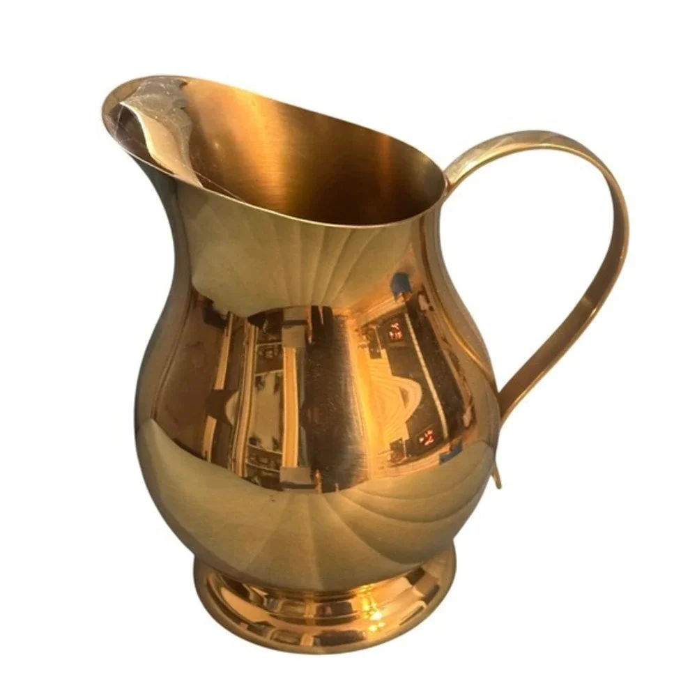 F B Rogers Vintage Brass Pitcher ice Water Elegant Tabletop‎ Servingware